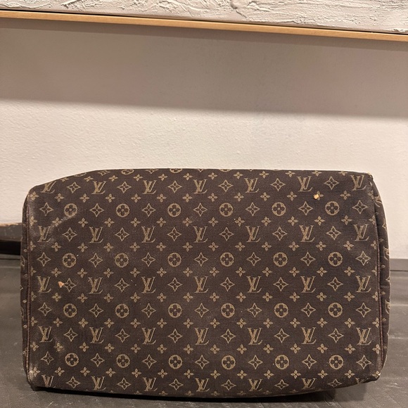 Louis Vuitton Brown Speedy 30 Bag Mini Lin - Picture 4 of 10